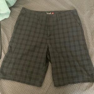 Quick Silver Squared Plaid Shorts